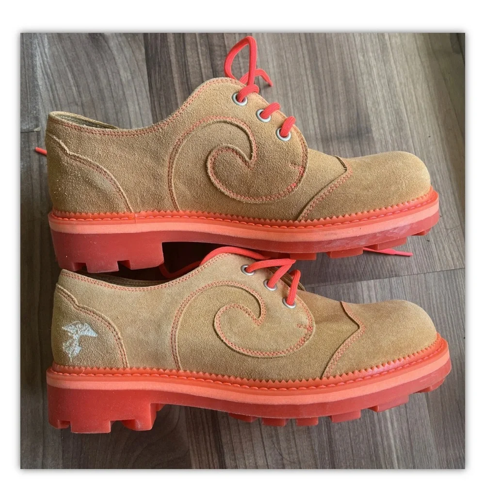 John Fluevog 7th Heaven Gibson Swirl Derby Lace Up Men's 7 Women's 9